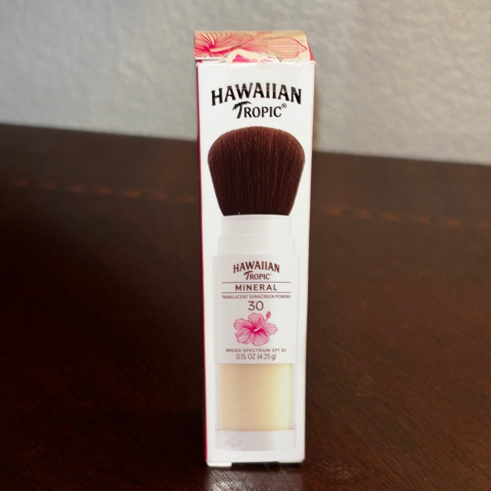 Hawaiian Tropic Mineral Translucent Sunscreen Powder SPF 30 Brush On 0.15oz NWT